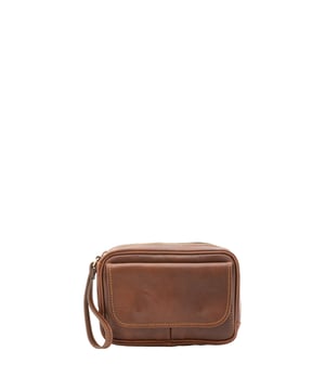 Unisex clutch tas met ritssluiting. één met binnenzakken met ritssluiting. één aan de voorkant met een magnetische knoop en één aan de achterkant met externe zakken met ritssluiting. ontbrekende schouderband. met leren handvat. een binnencompartiment.  extern materiaal. gevoerd met katoenen binnenkant. Afmetingen: 24x20x6 cm. Gemaakt in Italië