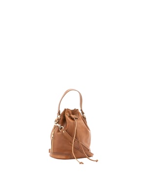 Bolso tipo cubo unisex. El cierre es con cordón. Los bolsillos internos son uno con cremallera. Hay dos bolsillos externos con cremalleras a los lados. La bandolera es ajustable en piel. El mango es de piel. Hay un compartimento interno. El material exterior es 100% Piel Auténtica. Internamente está forrado en algodón. Medidas: 24x30x16 cm. Hecho en Italia