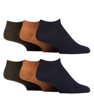 Gentle Grip - Men’s 6 Pack Diabetic Trainer Socks: Discover the ultimate solution for diabetic foot care with Gentle Grip's specially crafted diabetic socks for women. Engineered by technical experts, these Gentle Grip Diabetic Trainer socks offer a tailored approach to diabetic foot health with a low cut trainer length, perfect for the Spring & Summer seasons. Experience unparalleled comfort with these luxuriously soft cotton-rich socks, meticulously designed to securely hold ankles without elastication, eliminating the tightness that can pose problems for those with circulatory issues. Featuring hand-linked toes for smooth seams, these socks prioritise comfort for diabetics, preventing irritation and soreness. The specially shaped and woven Honeycomb Tops effortlessly conform to the contours of your ankle, eliminating uncomfortable constriction rings, crucial for diabetic individuals. Trust in Gentle Grip's commitment to comfort and quality, ensuring your feet receive the care they deserve. These socks come in 6 pair packs and are available in 5 different options. They are made from: 77% Cotton, 15% Polyester, 1% Elastane. They come in 2 Men’s Sizes: 6-11 UK, 12-14 UK and are Machine Washable. Extra Product Details: Gentle Grip Diabetic Trainer Socks  NON ELASTIC Ankle Top Smooth Toe Seam HoneyComb Top Hand Linked Toe Seam Soft Touch Cotton Designed For Diabetes Ideal for Large or Swollen Legs