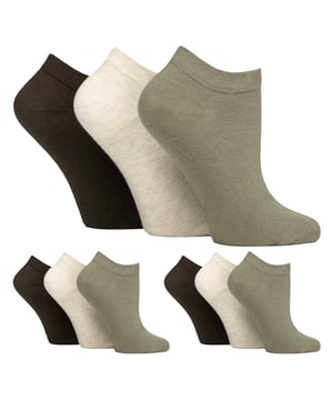 Gentle Grip - Ladies 9 Pair Multipack Diabetic Trainer Socks: Discover the ultimate solution for diabetic foot care with Gentle Grip's specially crafted diabetic socks for women. Engineered by technical experts, these Gentle Grip Diabetic Trainer socks offer a tailored approach to diabetic foot health with a low cut trainer length, perfect for the Spring & Summer seasons. Experience unparalleled comfort with these luxuriously soft cotton-rich socks, meticulously designed to securely hold ankles without elastication, eliminating the tightness that can pose problems for those with circulatory issues. Featuring hand-linked toes for smooth seams, these socks prioritise comfort for diabetics, preventing irritation and soreness. . The specially shaped and woven Honeycomb Tops effortlessly conform to the contours of your ankle, eliminating uncomfortable constriction rings, crucial for diabetic individuals. Trust in Gentle Grip's commitment to comfort and quality, ensuring your feet receive the care they deserve. These socks come in 9 pair packs and are available in 6 different options. They are made from: 77% Cotton, 15% Polyester, 1% Elastane. They come in Ladies One Size 4-8 UK and are Machine Washable. Extra Product Details: Gentle Grip Diabetic Trainer Socks  NON ELASTIC Ankle Top Smooth Toe Seam HoneyComb Top Hand Linked Toe Seam Soft Touch Cotton