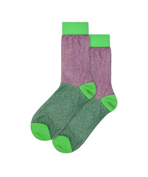 Light Colourful Thin Glittery Socks by Happy Socks: Dive into a delightful comfort with the Light Colourful Thin Glittery Socks by Happy Socks. Fashioned to flatter feet in sizes 36-40 and 41-46, these alluring socks seamlessly harmonize with both relaxed and upscale outfits, making them a brilliant stroke to your sock drawer. The soothing comfort is woven into every pair, shaping them as a lighthearted staple for anyone. The Happy Socks Glittery series has been lovingly crafted with the intention to sweeten your step, much like a confectionery does for the taste buds. Combining ultra-lightweight design, a twinkle reminiscent of stardust, and an adaptability that spans across the seasons, these socks are curated to accompany you on any occasion. Though made from thin polyamide, their resilience is borrowed from socks of greater thickness, adorned with that extra shimmer, and served in shades of Blue and Green. Each pair of these Light Colourful Thin Glittery Socks carries a wealth of advantages. The translucent, glitter-infused charm adds a sprinkle of elegance, while the diaphanous material ensures unyielding comfort. Made from 84% Polyamide, these socks bear the strength required for enduring wear. Prime Product Insights: - Exuberant, glitter-accented style - Superior 84% Polyamide fabric - Ethereal yet sturdy construction - Adaptable to all climates - Equally suited for casual and formal milieu