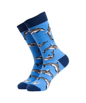 Soctopus - 1 Paar Erwachsenen-Neuheitssocken Unter dem Meer: Soctopus-Neuheitssocken sind eine lustige, kreative Geschenkidee für die Person, die gerne lacht. Warum nicht diese Erwachsenen-Socken mit verschiedenen Szenen und Tieren aus dem Meer als großartiges Paar für Ihre Sockensammlung in Betracht ziehen? Diese kreativen Socken sind eine lustige, einzigartige Geschenkidee für alle, die Neuheitssocken lieben oder einfach etwas anderes an ihren Füßen ausprobieren möchten. Sie wären sogar ein tolles Last-Minute-Geschenk für den Weihnachtsstrumpf! Sie sitzen bequem und bestehen aus einem weichen, atmungsaktiven Material mit 70% gekämmter Baumwolle, wodurch sie noch weicher sind als normale Baumwolle und perfekt für den ganzen Tag geeignet sind. Sie sind in 2 Erwachsenengrößen erhältlich: 4-8 UK, 9-12 UK und es gibt 9 verschiedene Meeresmuster, darunter: Flipper, Kraken, Oktopus, Meerjungfrauen, hohe Schiffe und mehr. Alle mit hellen und funky Designs. Geboren in Brighton, feiert Soctopus das Beste von allem, was in Leben Spaß macht, kreativ und positiv ist! Diese Socken sind 1 Paar pro Packung und bestehen aus: 70% gekämmte Baumwolle, 28% Polyester, 2% Elasthan. Sie sind maschinenwaschbar. Zusätzliche Produktdetails: Soctopus Erwachsenen-Neuheitssocken mit Unter dem Meer-Designs 70% gekämmte Baumwolle Eine lustige, kreative Geschenkidee 9 Designs verfügbar Weiches & bequemes Tragegefühl Glattes & atmungsaktives Material 1 Paar pro Packung 2 Größenoptionen: 4-8 UK & 9-12 UK Maschinenwaschbar