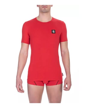 Red Cotton T-Shirt
  Crew neck
  Designed for men
Material: 95% Cotton 5% Elastane