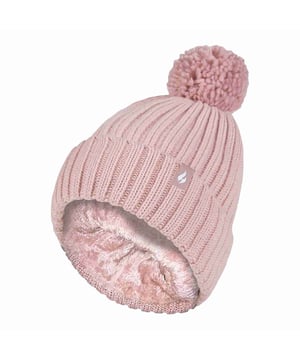 Gorro con pompón estilo Arden para mujer: Como el original Heat Holders pero con un estilo moderno, este gorro estilo Arden, como el original, tiene como objetivo mantenerte calentita y abrigada a la vez que a la moda con su estilo y tejido contemporáneos. Estos gorros de mujer tienen un forro de felpa aislante, llamado Heatweaver, que es aún más eficaz para mantener el aire caliente que cualquier forro normal. Este forro está diseñado para ser suave y ofrecer un tacto lujoso a la vez que mantiene el aire caliente cerca de la piel, impidiendo que entre el aire frío. Todo ello está pensado para que estés calentito durante todo el invierno. Este gorro con pompón estilo Arden tiene un puño vuelto y un suave y esponjoso pompón en la parte superior. Este gorro tiene una construcción de punto acanalado para mantener el gorro seguro y más duradero. Estos gorros con pompón de estilo Arden de Heat Holders para mujer están disponibles en 5 colores, entre los que se incluyen el coral, el vaquero y el gris claro. Están hechos de 55% poliéster, 45% acrílico en el exterior del gorro y el forro está hecho de 100% poliéster. Vienen en talla única y son lavables a máquina. Detalles adicionales del producto: Heat Holders Heat Weaver Forro polar Arden Style Rib Construction Pom Pom Hat Turn Over Cuff Exterior: 55% poliéster, 45% acrílico Forro: 100% poliéster Lavable a máquina