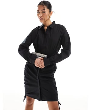 Dresses by Vero Moda Best dressed: secured Spread collar Button placket Ruched, tie sides Regular fitSold By: Asos