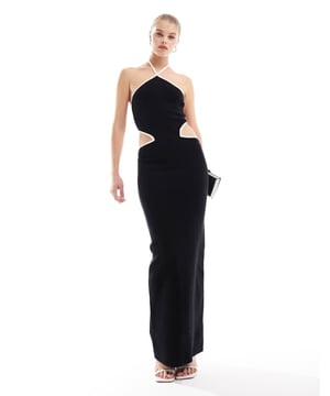 Dresses by Pretty Lavish Best dressed: secured Halterneck style Cut-out sides Tie-back fastening Slim fitSold By: Asos