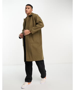 Jackets & Coats by Original Penguin Throw on, go out Spread collar Button placket Side pockets Regular fitSold By: Asos
