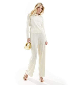 Trousers & Leggings by Y.A.S Part of a co-ord set Top sold separately High rise Elasticated waistband Straight fitSold By: Asos