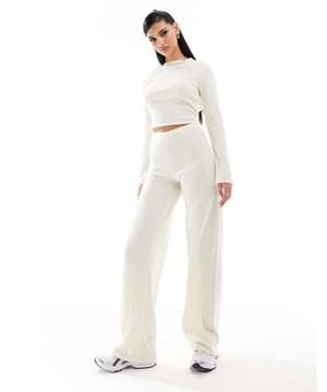 Trousers & Leggings by Missyempire Part of a co-ord set Top sold separately High rise Elasticated waistband Wide legSold By: Asos