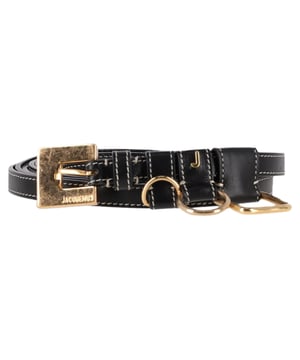 VINTAGE, RRP AS NEW
The Jacquemus Le Ceinture Moisson Belt in Black Leather is a sleek, minimalist accessory that adds a modern touch to any outfit. Crafted from high-quality black leather, it features a simple yet striking design with a bold, geometric buckle for an elevated look. Its clean lines and versatile color make it the perfect addition to both casual and tailored looks. Style it with high-waisted trousers and an oversized blouse for a chic, fashion-forward ensemble that exudes effortless elegance.

 Jacquemus Le Ceinture Moisson Belt in Black Leather

Condition: Excellent
Signs of wear:  No sign of wear.
Packaging: None
Color: Black
Material: Leather | leather
Size: One Size | One Size
Measurements: Width: 15; Length: 3000
SKU: NAPPUGBAC459943W