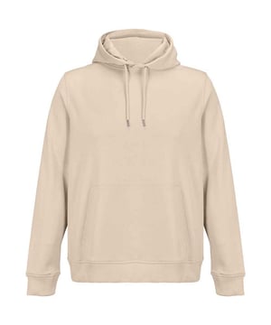 85% Organic Combed Cotton, 15% Recycled Polyester. Fabric: Faced Fabric, Three Yarn, Unbrushed. Design: Plain. 300gsm. Hood Features: Drawcord, Grown On Hood, Jersey Lined. Hem: Ribbed. Drop Shoulder, Eyelets, Jersey Half Moon, Locker Patch, Metal Drawcord Tips, Self-Colour Drawstring, Taped Neck, Unbranded Size Label. Neckline: Hooded. Sleeve-Type: Long-Sleeved. Cuff: Ribbed. Pockets: 1 Kangaroo Pocket. Fastening: Pull Over. Sustainability: ACCORD, Amfori, BSCI, Fair Wear Approved, GOTS certified, GRS Certified, Oeko-Tex Standard 100 Certified, PETA-Approved Vegan, REACH, SAC Approved. XS: 36 in. S: 38 in. M: 40 in. L: 42 in. XL: 44 in. XXL: 47 in. 3XL: 49 in.