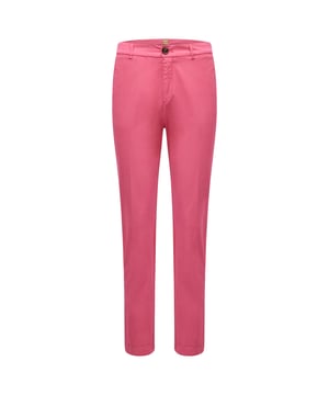 Verantwoordelijk katoen en dying - garment dye voor casual look - gulp- en knoopsluiting - nieuwe vierkante logobadge achteraan - iconische streepvlag op tailleband links - riemlussen - zijzakken - hoofdmateriaal: 97% katoen 3% elastaan - zakvoering: 70% polyester 30% katoen - machinewasbaar