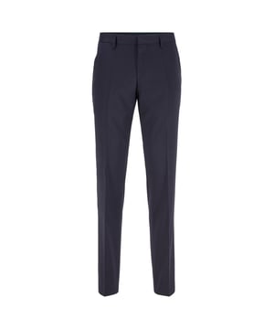 Mens Boss Gibson Trousers in dark blue.- Hook and zip closure.- Slant pockets.- Belt loops.- Soft inner lining.- Slim fit.- Ref: 50318499401