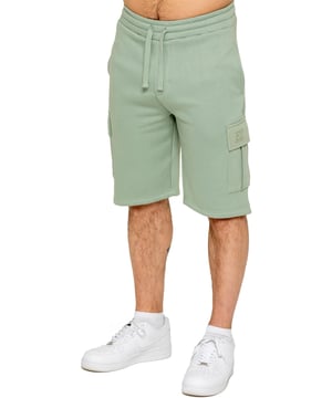 Experience comfort and style with Enzo's Men's Cargo Fleece Shorts. Made with brushed back inner fleece, these shorts offer a regular fit with 2 side pockets and 2 cargo pockets. The elasticated waistband, featuring the EZ logo, is adjustable with a drawstring for the perfect fit.
