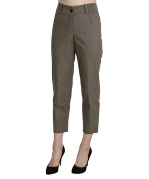 Brand: BENCIVENGA
  Condition: New with tags
  Authenticity: 100% Authentic
  Style: High Waist Cropped
  Color: Gray
  Material: Cotton
  Closure: Zipper
  Details: Logo details
  Origin: Made in Italy
  Gender: Women