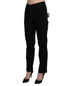 Brand: BENCIVENGA
  Condition: Brand new with tags
  Authenticity: 100% Authentic
  Style: High Waist Straight
  Color: Black
  Material: Cotton
  Closure: Zipper
  Details: Logo details
  Origin: Made in Italy
  Gender: Women