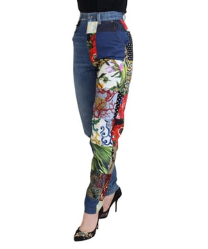 Marca: Dolce & Gabbana  
Modelo: Denim Jacquard Patchwork  
Color: Azul  
Material: 10% AC 50% Algodón 2% EA 10% PA 10% PL 3% Seda 15% AC  
Cierre con cremallera  
Detalles del logo  
Hecho en Italia