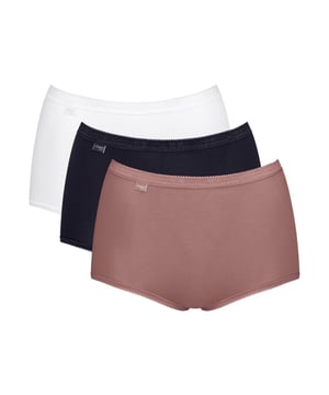 Sloggi Basic+ Maxi Brief. 3 Pack. Product is made of 95% Cotton, 5% Elastane and is machine washable.