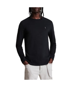 ALL SAINTS Essential Men’s Solid T-Shirt. Made in India. 100% Cotton. Crew neck. Long Sleeve. Carbon Brushed Cotton. Ramskull. Embroidered Logo at the chest. Regular Fit. Summer Tees. Machine Wash (Please see the washing Instruction)