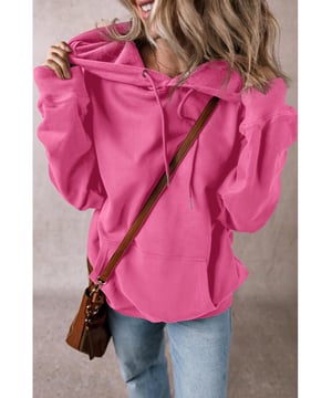 Sudadera con forro de felpa perfecta para el invierno  
Conveniente bolsillo tipo canguro para un fácil almacenamiento  
Cuello ajustable con cordón para un ajuste personalizado  
Mangas largas para mayor calidez  
Diseño moderno para realzar tu estilo personal  
Material: 50% poliéster 50% algodón