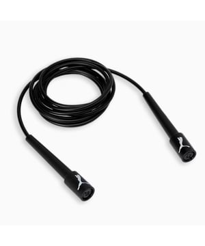The Puma Logo Black Skipping Rope is the perfect accessory for anyone looking to improve their fitness routine with a simple yet effective workout tool. Whether you're using it for cardio, agility training, or general fitness, this high-quality skipping rope provides smooth, efficient rotation and durability, helping you achieve your fitness goals with ease. With its sleek design and Puma branding, it offers both performance and style.
Key Features:
Durable &amp; Lightweight Rope: 

Made from high-quality, durable materials, the rope is built to last through frequent use while maintaining a smooth and consistent rotation.


Comfortable Handles: 

The ergonomically designed handles are made for a comfortable grip, reducing strain on your hands and wrists during long skipping sessions.


Adjustable Length: 

The rope's length is adjustable, allowing for customization based on your height and preference, ensuring an optimal workout experience.


Puma Branding: 

Featuring the iconic Puma logo on the handles, this skipping rope combines performance with the recognizable style of the Puma brand.


Black Design: 

The sleek black color gives the rope a modern, minimalist look, making it an attractive addition to your fitness equipment.


Versatile Use: 

Ideal for both indoor and outdoor workouts, this skipping rope is perfect for improving cardiovascular health, coordination, and agility.


The Puma Logo Black Skipping Rope is a must-have fitness tool for anyone looking to boost their workout routine. Whether you're a beginner or an experienced athlete, this rope offers comfort, durability, and style to help you achieve your fitness goals.