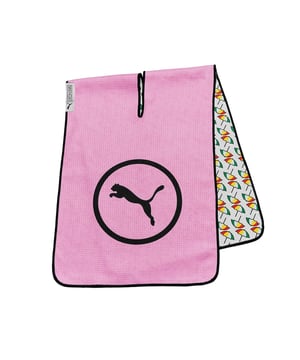 The Puma Golf x Arnold Palmer Towel is a premium accessory designed in collaboration with the legendary golfer Arnold Palmer. With its blend of style, functionality, and performance, this towel helps keep your golf clubs and equipment clean and dry, while showcasing your connection to one of the most iconic names in golf. Whether you're on the course or in the clubhouse, this towel adds a touch of sophistication to your game.
Key Features:
Premium Absorbent Material: 

Made with high-quality cotton, this towel is highly absorbent and effective in keeping your clubs, hands, and golf balls dry, ensuring optimal performance throughout your round.


Arnold Palmer Signature Design: 

Featuring a classic Arnold Palmer logo and distinctive Puma branding, the towel pays homage to the legendary golfer while adding a timeless, stylish touch to your golf gear.


Durable &amp; Long-Lasting: 

Crafted with durable materials, the towel is built to withstand frequent use, maintaining its soft texture and absorbency even after multiple rounds of golf.


Convenient Size: 

The towel is large enough to handle all your cleaning needs but compact enough to easily store in your golf bag, so its always within reach when needed.


Easy to Attach: 

Equipped with a clip or carabiner, the towel can be conveniently attached to your golf bag for quick access during your game.


Versatile Use: 

Ideal for wiping down golf clubs, golf balls, or your hands, this towel is a must-have accessory for golfers who appreciate both style and functionality.


The Puma Golf x Arnold Palmer Towel is the perfect combination of quality, style, and practicality. Whether you're a fan of Arnold Palmer or simply looking for a high-performance golf towel, this piece will enhance your golfing experience with elegance and functionality.