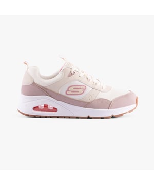 Skechers Skechers 310567L/NTTP UNO - MESH MODE Girls Trainers Natural/Taupe Upper Material: Leather/TextileLining Material: TextileSole Material: RubberClosure/Fastening: Lace-UpFeatures: Comfort,Memory Foam,BreathableToe Shape: RoundShoe Width: RelaxedItem Weight: 0.45 KGHeel Height: Low (2.5-4.9cm)Shoe Shaft Height: Low TopTrainer Style: CasualGift Boxed: NoProduct Code: 310567L/NTTP
