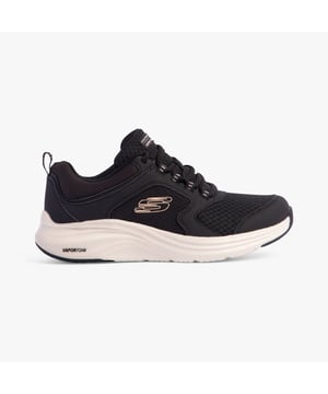 Skechers Skechers 303937L/BLK VAPOR FOAM - LASTING MOMENT Girls Trainers Black Upper Material: Synthetic/MeshLining Material: TextileSole Material: RubberClosure/Fastening: Lace-UpFeatures: Comfort,Memory Foam,BreathableToe Shape: RoundShoe Width: RelaxedItem Weight: 0.45 KGHeel Height: Low (2.5-4.9cm)Shoe Shaft Height: Low TopTrainer Style: CasualGift Boxed: NoProduct Code: 303937L/BLK