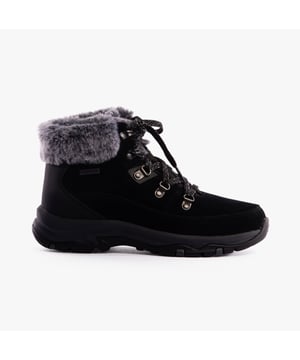 Skechers Skechers 167882/BLK TREGO - SNOW WORRIES Womens Boots Black Upper Material: SuedeLining Material: Faux FurSole Material: RubberClosure/Fastening: Lace-UpFeatures: Comfort,Waterproof,Memory FoamToe Shape: RoundShoe Width: RelaxedItem Weight: 0.45 KGHeel Height: Low (2.5-4.9cm)Shoe Shaft Height: AnkleBoot Style: Ankle BootsGift Boxed: NoProduct Code: 167882/BLK