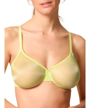 Gossard Glossies Sheer Moulded Bra. Invisible with sheer fabric, deep V-shape plunge and cross back option up to size D. This product is hand-wash only.