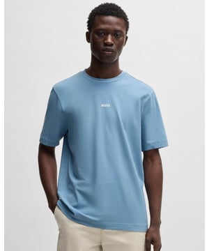 A casual T-shirt cut to a relaxed fit, by BOSS Menswear. Printed with a seven-layer logo at the centre chest, this short-sleeved T-shirt is crafted in soft cotton blended with stretch.
Relaxed fitCrew neckShort sleeves
96% Cotton, 4% Elastane
50473278
 