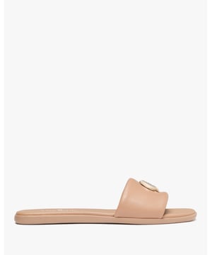 We Love A Good Sandal That's Both Cute And Versatile. It's Also A Fantastic Way To Show Off Your Fresh Pedi., Kendall Smooth Leather Slide Sandal