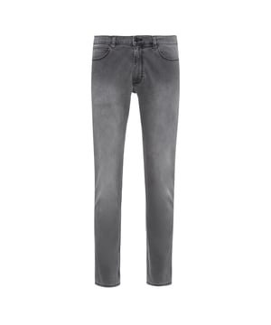 Men's Hugo 734 Skinny-Fit Jeans.- Extra slim fit, soft touch denim, stretch cotton blend with a lightweight soft handle.- Zip-up fly ,studs on front pockets, tonal stitching along the seams.- HUGO patch on back of waistband, metal badge on back pocket. Material: 99% Cotton, 1% Elastane. Ref: 50466748030.