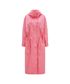 Women's Boss C_Palilo Jacket.- Attached hood with drawstring.- Long sleeves, bracelet cuffs.- Front zip closure with snap overlay.- Flap pockets at chest and hips.- Drawstring at waist.- Unlined. Material: 67% Polyamide (Recycled), 33% Polyamide. Ref: 50468140663.