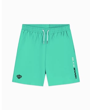 100% Polyester Normale pasvorm Elastische tailleband met trekkoord Twee voorzakken Geborduurd BLCK BNNS logo op het linkerbeen Convoy patch op het rechterbeen