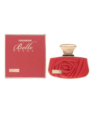 Belle Rouge by Al Haramain is an enchanting Oriental Floral fragrance for women, launched in 2020. It opens with a vibrant and juicy blend of grapefruit, orange, mandarin orange, pear, and lemon, creating a fresh and invigorating start. The heart unfolds into a delicate floral bouquet of lavender, jasmine, and rose, complemented by sweet peach and black currant for a touch of fruity elegance. As the fragrance settles, warm and sensual base notes of vanilla, tonka bean, musk, vetiver, sandalwood, and cedar create a rich and sophisticated finish. Perfect for those who love a bold yet elegant scent.