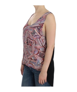 Brand new C&#8217;N&#8217;C COSTUME NATIONAL Sleeveless Logo Top
  Made with 100% polyester
  Multicolor design with logo details
  Made in Italy
  Original tags and store bag included
Material: 100% Polyester