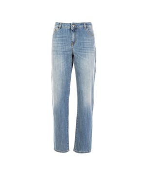 Ontdek de Reign jeans voor dames, gemaakt met toewijding voor kwaliteit en aandacht voor detail. Deze met trots in Italië gemaakte jeans vertegenwoordigen de uitmuntendheid van de Italiaanse productie en combineren traditioneel vakmanschap met hoogwaardige materialen. Een duurzaam kledingstuk dat elke garderobe verfraait met ingetogen elegantie.