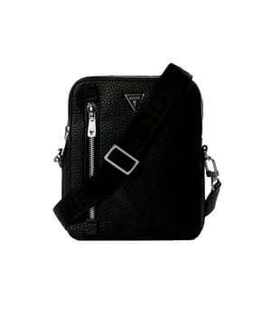Sacoche Guess Torino Homme Schwarz Polyurethan. Authentisches Gepäckstück der Marke Guess - Streetwear/Sportswear-Design von Guess - Guess für Männer, modisch, perfekt für den Alltag - Die schwarze Guess-Sacoche lässt sich hervorragend mit dem Rest Ihrer Garderobe kombinieren - bequeme Polyurethan-Materialien - klassisch - Torino -