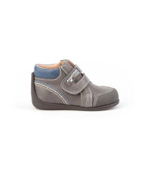 Una línea actual. Cómodos y blanditos, perfectos para los pies de los más pequeños. Zapato tipo botita con el talón más alto fabricado en piel. La parte interior está fabricada con forro de piel natural, protector de punteras y talones, planta con puente anatómico y suela de goma antideslizante. Neo Gateo es un sistema patentado de AngelitoS. La suela se adapta en el pie envolviendo desde la puntera hasta la parte más alta del tobillo, mejora su equilibrio y aporta una mayor estabilidad. Calzado diseñado y fabricado en España ideal para preandantes y niños que ya han empezado a dar sus primeros pasos.