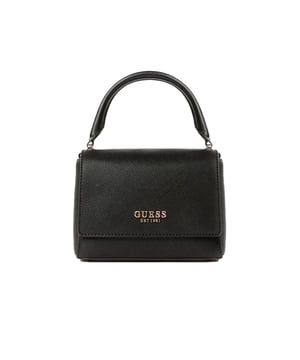 Guess Fedana Damenhandtaschen Schwarz Synthetisch. Authentisches Gepäck von der Marke Guess - Streetwear/Sportswear-Design von Guess - Guess für modebewusste Frauen, perfekt für den Alltag - Schwarze Guess-Handtaschen lassen sich optimal mit Ihrem Restkleiderschrank kombinieren - Bequeme Synthetikmaterialien - klassisch - Fedana -