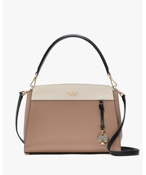 We Love How Classic And Feminine Our Satchels Are. You'll Love How Much Space We've Designed Into Each Of Ours. Choosing Which Color To Get Will Be Your Hardest Decision--And Never What Stuff To Leave Behind., Madison Colorblock Saffiano Leather Medium Top Handle Satchel,  Length: 12.19 Cm,  Width: 29.97 Cm,  Height: 21.54 Cm