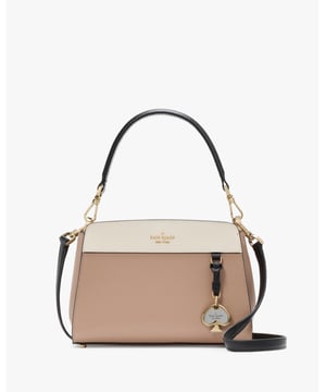 We Love How Classic And Feminine Our Satchels Are. You'll Love How Much Space We've Designed Into Each Of Ours. Choosing Which Color To Get Will Be Your Hardest Decision--And Never What Stuff To Leave Behind., Madison Colorblock Saffiano Leather Small Top Handle Satchel,  Length: 9.65 Cm,  Width: 22.35 Cm,  Height: 16.05 Cm