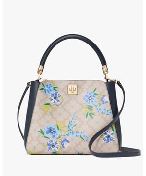 We Love How Classic And Feminine Our Satchels Are. You'll Love How Much Space We've Designed Into Each Of Ours. Choosing Which Color To Get Will Be Your Hardest Decision--And Never What Stuff To Leave Behind., Spade Flower Spade Flower Festival Floral Toss Medium Top Handle Satchel,  Length: 14.22 Cm,  Width: 29.46 Cm,  Height: 22.35 Cm