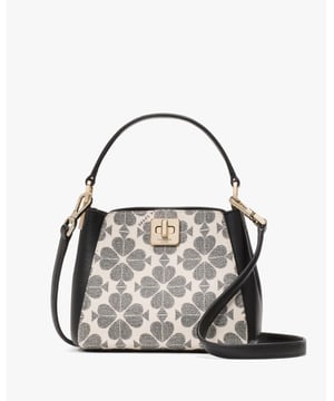 Our Crossbodies Are Perfect If You Want To Carry Your Important Things Without All The Bulk. Plus, Your Hands Are Free To Keep Up With All Your Group Texts And Grip That Vanilla Latte., Spade Flower Spade Flower Pvc Mini Top Handle Crossbody,  Length: 7.42 Cm,  Width: 14.73 Cm,  Height: 12.70 Cm