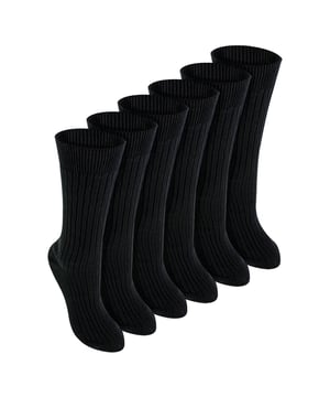 Sock Snob - 6 Pack Kids 100% Cotton Crew Socks: Sock Snob brings you the perfect solution for your kids' everyday needs with these 100% cotton crew socks. Designed with comfort and style in mind, these super soft socks are ideal for keeping your little ones' feet cozy and happy all day long. These premium quality socks are made entirely from natural cotton, which is renowned for its unparalleled softness and moisture-wicking properties. This makes them perfect for long days at school, playdates, or simply lounging around the house. With these socks, your kids will experience minimal irritation and maximum comfort, allowing them to focus on their day without any distractions. Crafted from a soft and breathable cotton fabric, these socks ensure a gentle, super-soft feel against your child's skin, keeping their feet comfy and fresh throughout the day. The moisture-wicking nature of cotton helps keep their feet cool and dry, preventing discomfort from sweat and ensuring they stay fresh from morning until night. Additionally, the loose top design ensures that these socks don't leave any uncomfortable constriction rings around their ankles, even after extended wear. These versatile socks are perfect for everyday wear, whether as a light, breathable option for warmer days or as a dependable layer under shoes for school or play. Each pack includes 6 pairs of socks, available in sizes for kids aged 3-7 years and 8-11 years. Plus, they are machine washable, making them a practical and easy choice for busy parents. Extra Product Details: Sock Snob Kids 100% Cotton Crew Socks Super Soft Feel Moisture-Wicking Properties Loose Top Design 6 Pairs Per Pack Sizes 3-7 Years & 8-11 Years Machine Washable