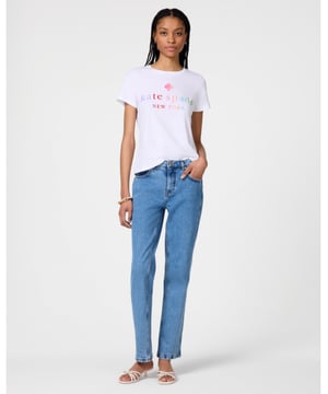 Dressed Up With A Skirt Or Kept Casual With Jeans, We Think It's The Perfect Way To Top Off Your Outfit. We’Re Proud To Be Year-Round Partners Of The Trevor Project, The Leading Suicide Prevention And Crisis Intervention Organization For Lgbtq+ Young People. It’S Just One Way We Put Mental Health At The Heart Of Our Social Impact Work., Ombre Rainbow Logo Tee