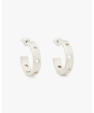 When You Wake Up Late But Need To Feel Put Together: Earrings. When Your Outfit Needs The Perfect Finishing Touch: Earrings. When A Bad Hair Day Requires A Messy Bun: Earrings. You'll Wear This Pair A Lot Is What We're Saying., Star Huggies