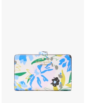 Here's A Place To Stash Concert Tickets, Photographs, Secret Love Notes...Oh, And Credit Cards Of Course., Madison Festival Floral Printed Boxed Medium Compact Bifold Wallet,  Length: 3.05 Cm,  Width: 14.22 Cm,  Height: 9.14 Cm