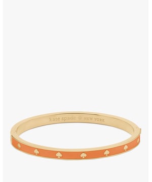 We Say, Stack Your Bracelets To Make A Statement. This Makes The First One In Your Pile. Or The 100Th., Enamel Hinged Bangle,  Length: 5.70 Cm